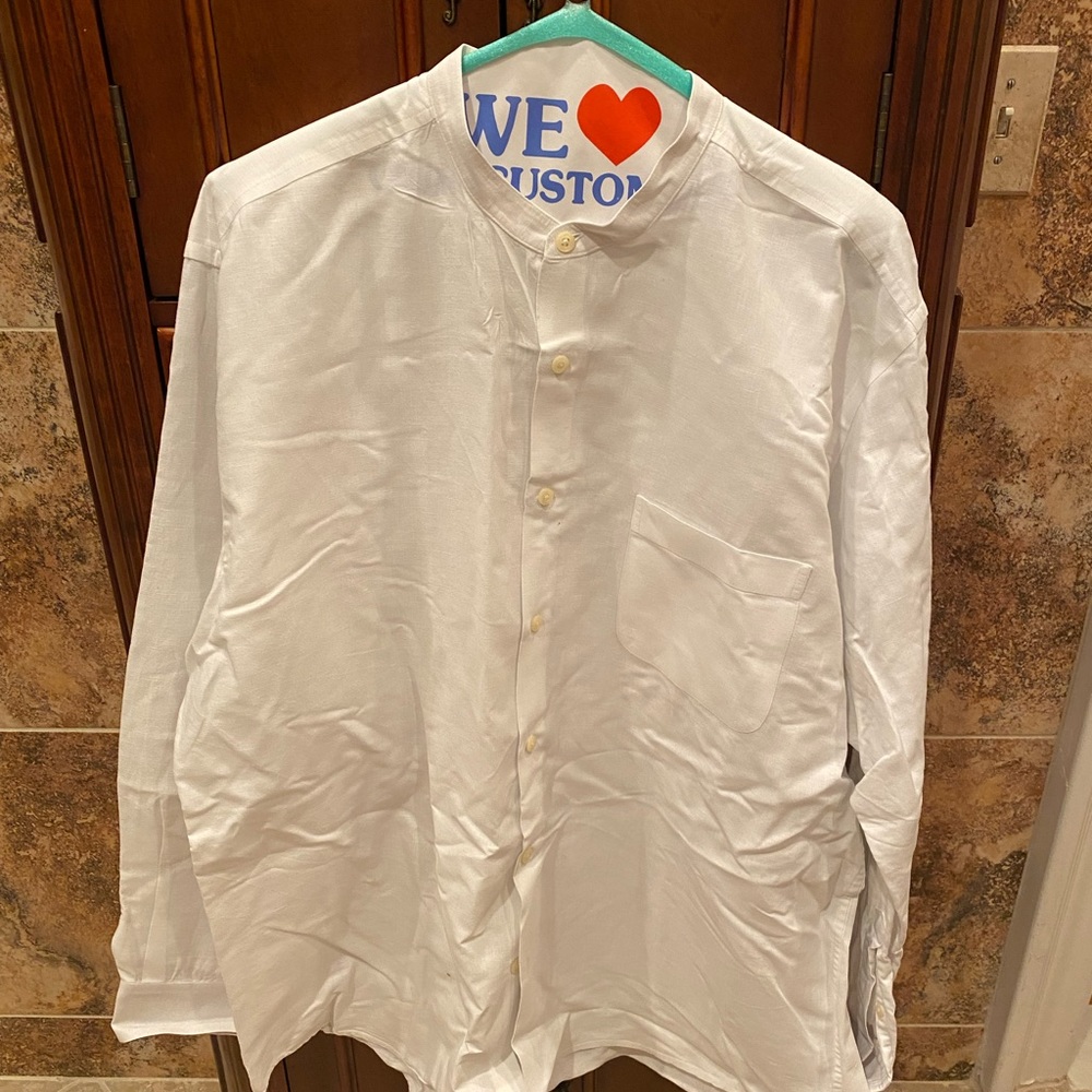 Club Room Banded Collar Shirt